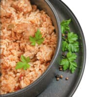Arroz con ternera