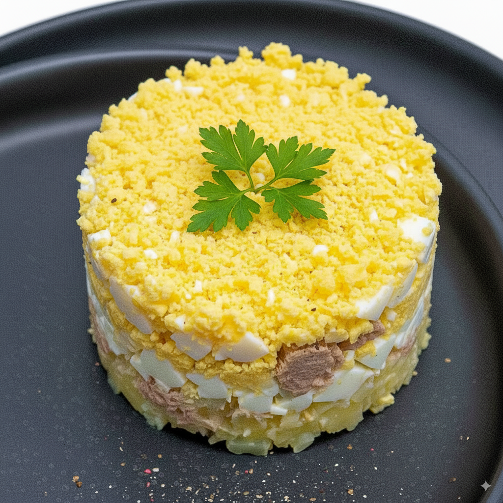 Ensaladilla Mimosa del restaurante Comida Ya en Alcoi